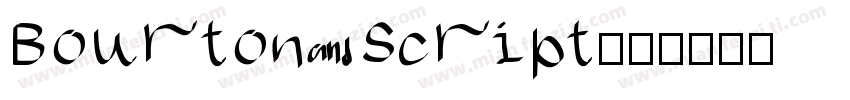 Bourton Script字体转换